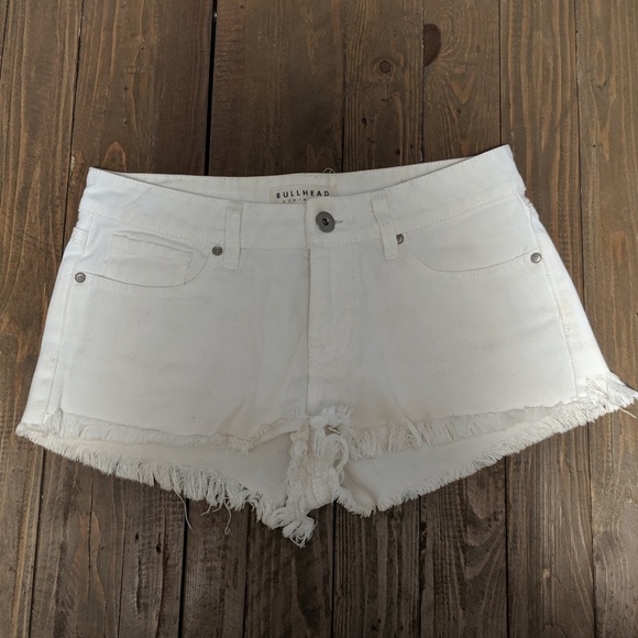 Bullhead Pants - Bullhead white Jean shorts Bullhead Pants - Bullhead white Jean shorts
